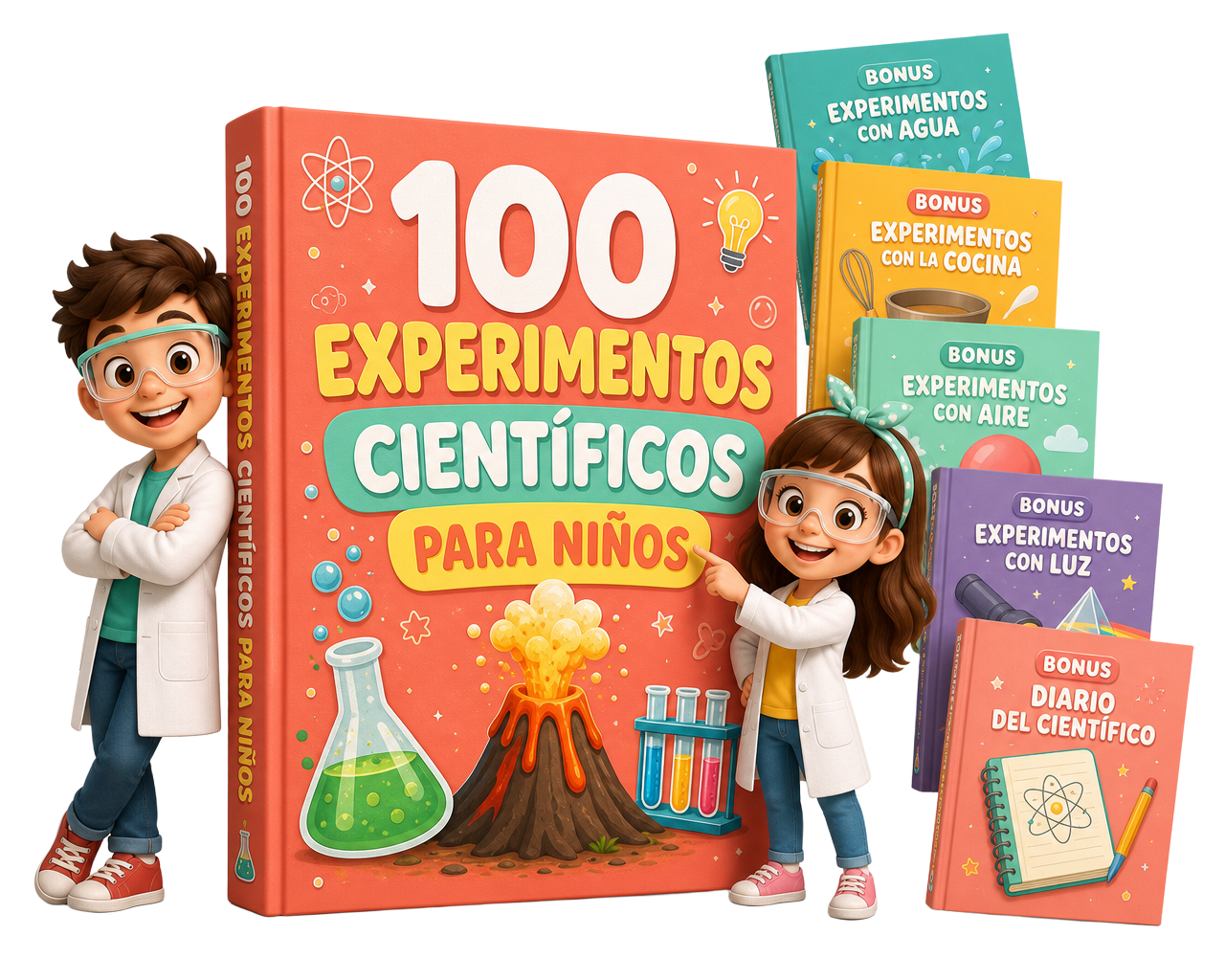 Pack 100 Experimentos Para Niños más 5 bonos